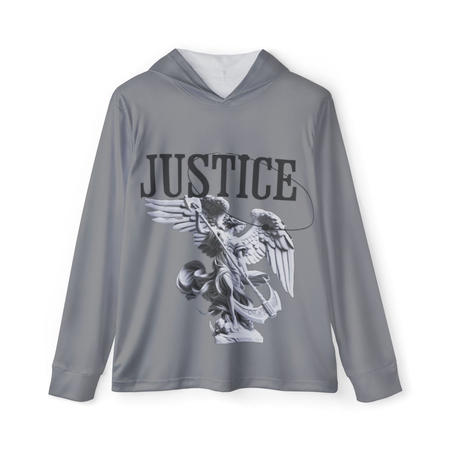 Inspirational Men's Sports Hoodie, Faith-Based Activewear, Jesus Quotes, Gym Apparel, Motivational Warmup Top Printify