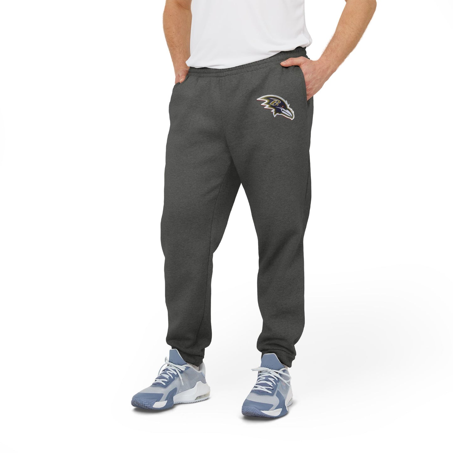 Fleece Joggers Baltimore Raven Team Logo Print