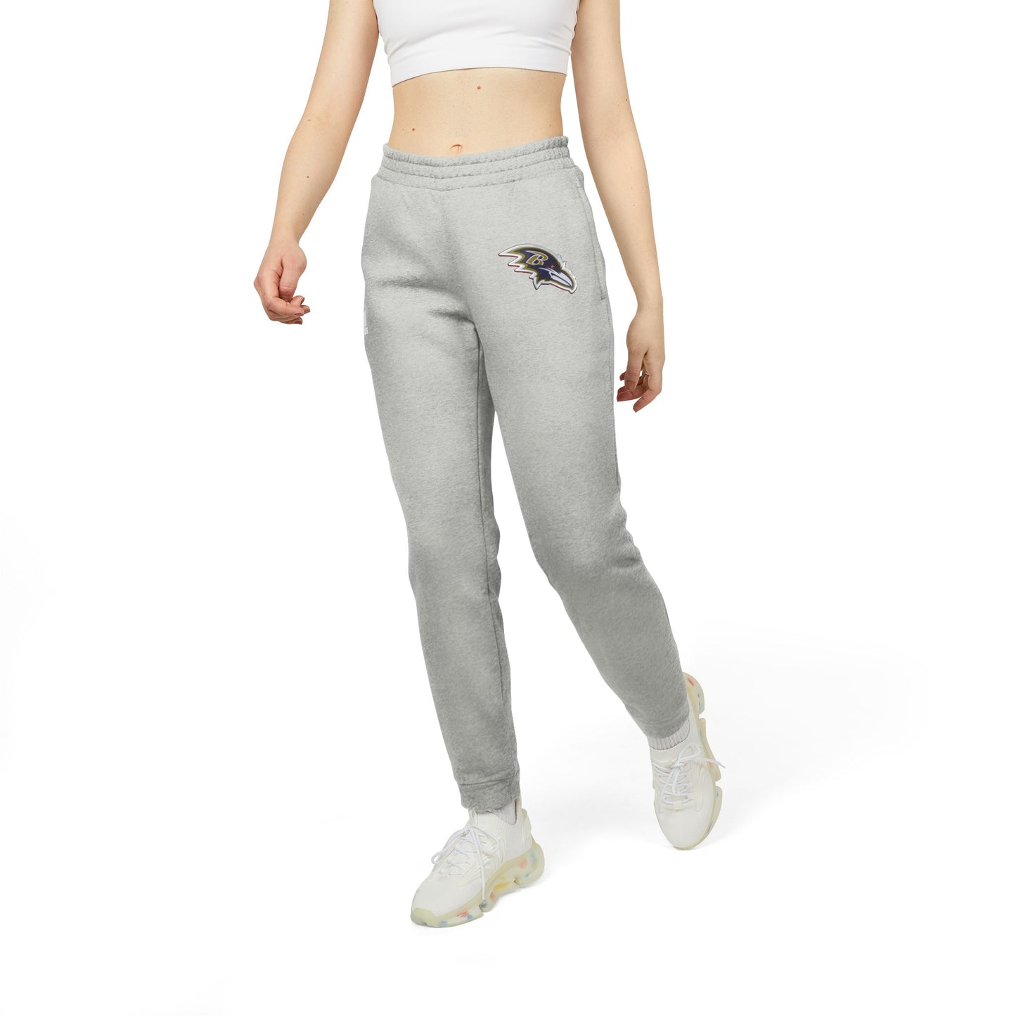 Fleece Joggers Baltimore Raven Team Logo Print