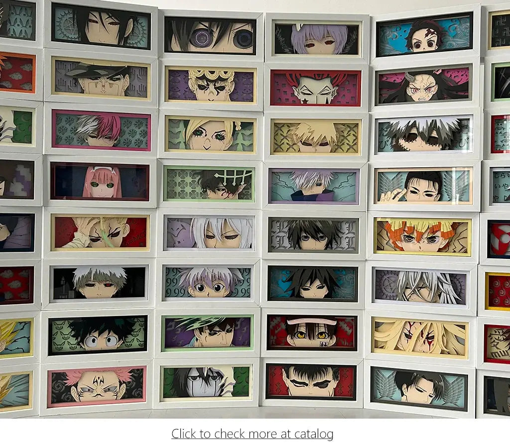 Bleach Led Light Box for Bedroom Decoration Paper Cut Shadow Box Anime Lightbox Ichigo Kurosaki Birthday Gift Bedside Night Lamp