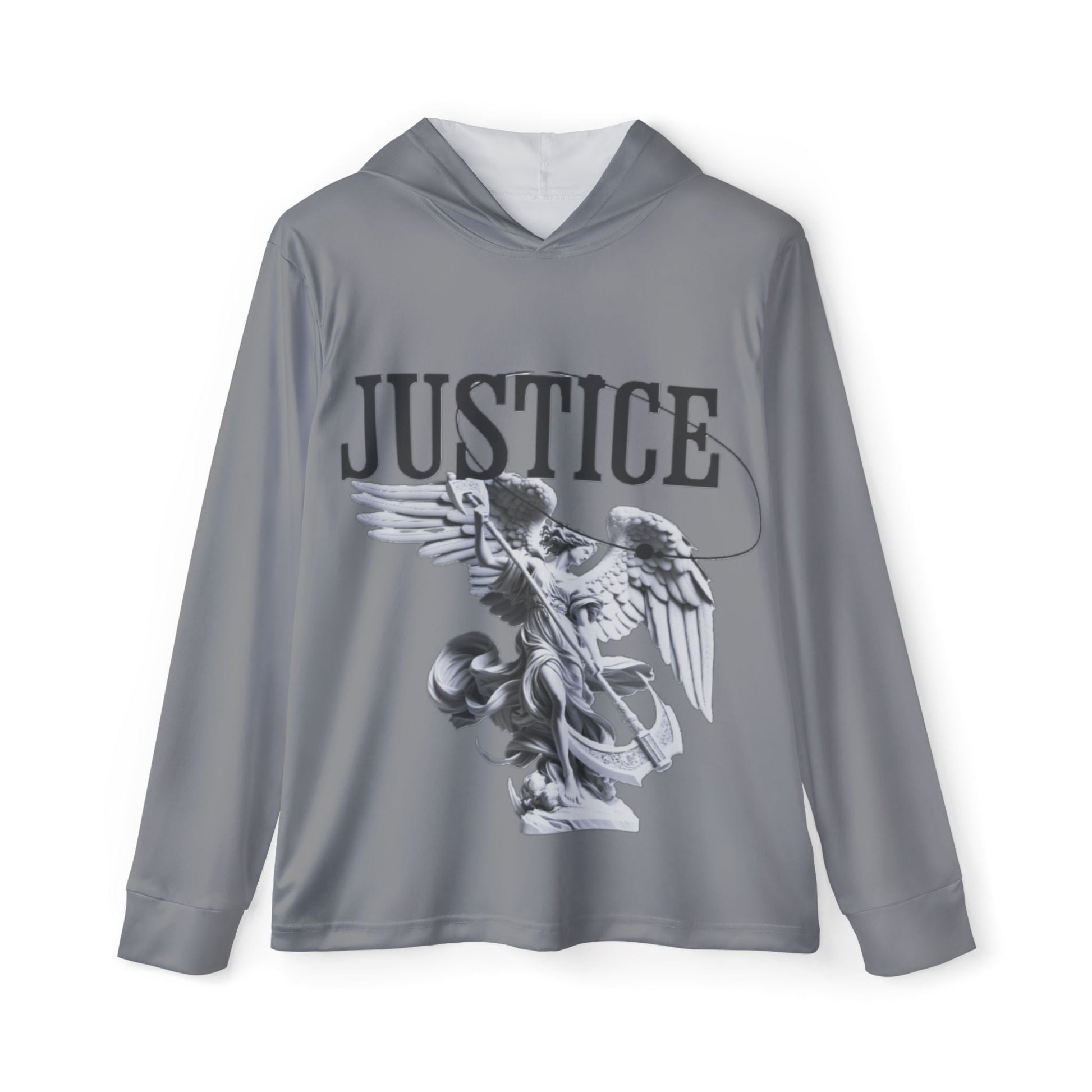 Inspirational Men's Sports Hoodie, Faith-Based Activewear, Jesus Quotes, Gym Apparel, Motivational Warmup Top Printify