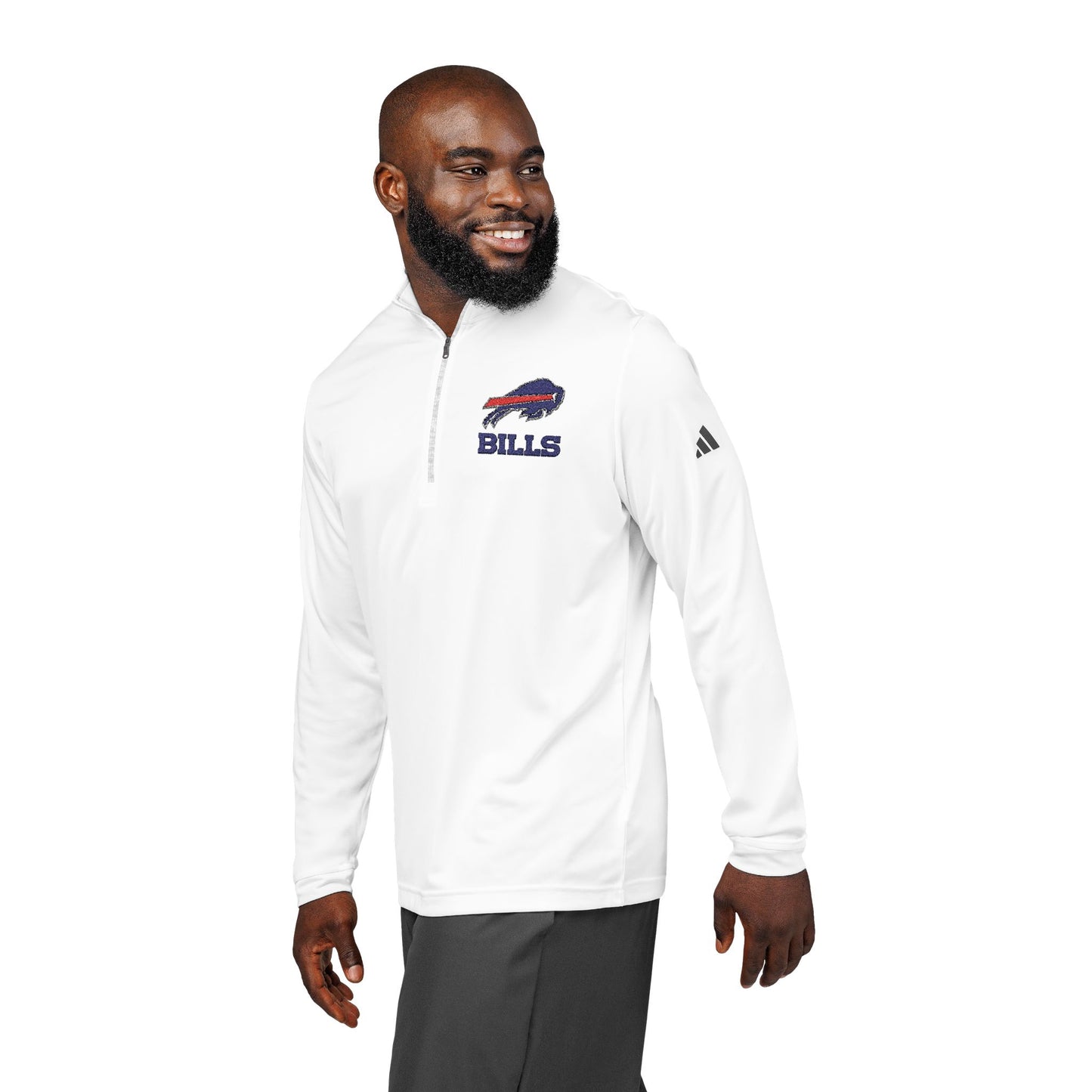 Quarter Zip Pullover   Bills Team Football  Embroidered - adidas®