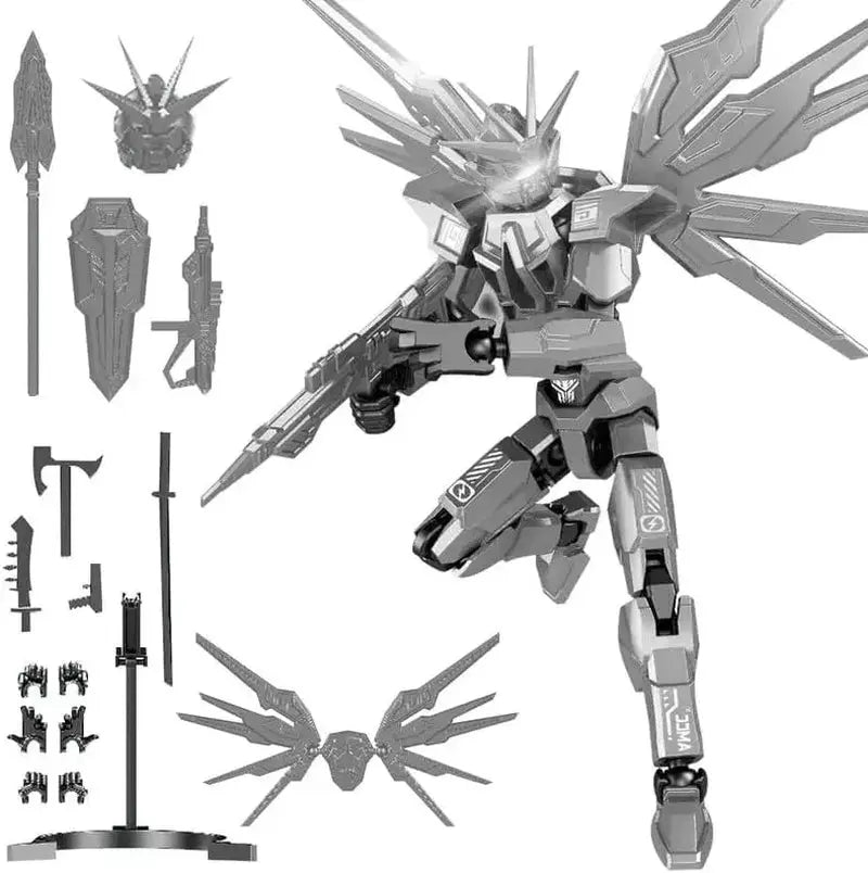 T13 Action Figure Assembly Completed Dummy 13 Action Figures ROBO 13 3D Printed Action Figure - 5.2 INCH