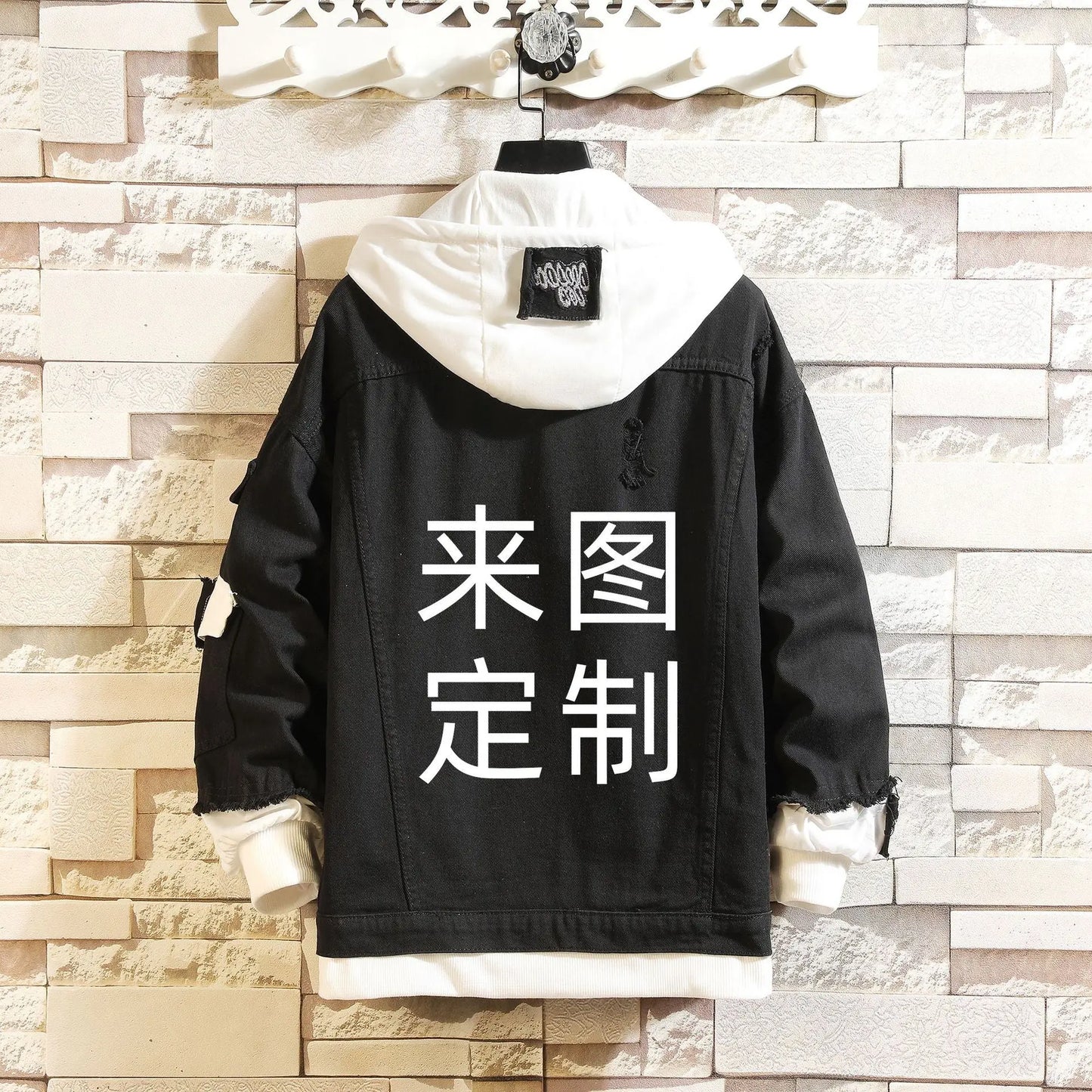 Anime Gangster Jacket Loose and Velvet Hoodie Cross Border Hoodies Hypersku